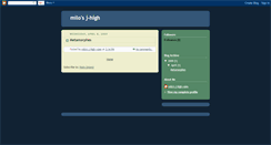 Desktop Screenshot of milosj-high.blogspot.com