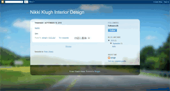 Desktop Screenshot of nikkiklughinteriordesign.blogspot.com