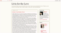 Desktop Screenshot of livinforthelove.blogspot.com
