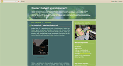 Desktop Screenshot of gyerekkoncert.blogspot.com