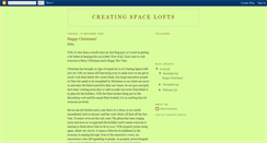 Desktop Screenshot of creatingspacelofts.blogspot.com