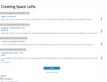 Tablet Screenshot of creatingspacelofts.blogspot.com
