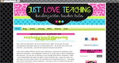 Desktop Screenshot of justloveteaching.blogspot.com