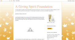 Desktop Screenshot of agivingspirit.blogspot.com