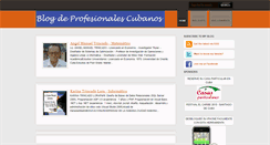 Desktop Screenshot of blogdeprofesionalescubanos.blogspot.com