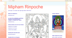 Desktop Screenshot of mipham-rinpoche.blogspot.com