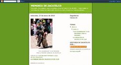 Desktop Screenshot of memoriadezacatelco.blogspot.com