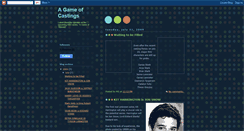 Desktop Screenshot of gameofcastings.blogspot.com