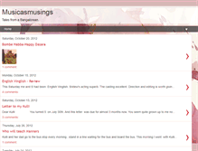 Tablet Screenshot of musicasmusings.blogspot.com