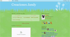 Desktop Screenshot of creacionesjandy.blogspot.com