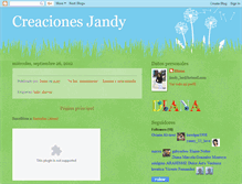 Tablet Screenshot of creacionesjandy.blogspot.com