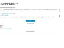 Tablet Screenshot of mjpruniv.blogspot.com