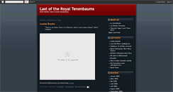 Desktop Screenshot of last-royal-tenenbaum.blogspot.com