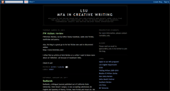 Desktop Screenshot of lsumfa.blogspot.com