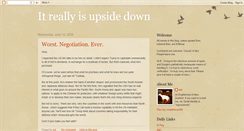 Desktop Screenshot of itreallyisupsidedown.blogspot.com