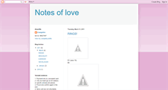 Desktop Screenshot of notes-of-love.blogspot.com