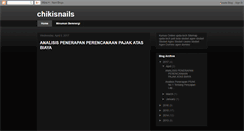 Desktop Screenshot of chikisnails.blogspot.com