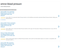 Tablet Screenshot of omronbloodpressurereview.blogspot.com