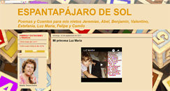 Desktop Screenshot of espantapajarodesol.blogspot.com