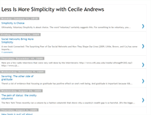 Tablet Screenshot of lessismoresimplicity.blogspot.com
