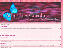 Tablet Screenshot of adoptingcaroline.blogspot.com