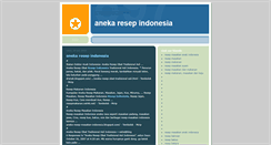 Desktop Screenshot of anekaresep100indonesia.blogspot.com