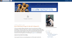 Desktop Screenshot of how-to-train-dogs.blogspot.com