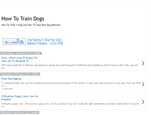 Tablet Screenshot of how-to-train-dogs.blogspot.com