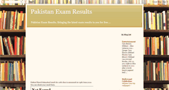 Desktop Screenshot of examresultpk.blogspot.com