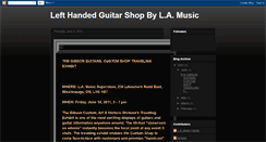 Desktop Screenshot of lefthandedguitarshop.blogspot.com