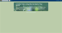 Desktop Screenshot of livingafterthedeathofyourspo.blogspot.com