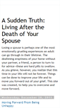 Mobile Screenshot of livingafterthedeathofyourspo.blogspot.com