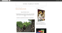 Desktop Screenshot of gorefamilynews.blogspot.com