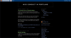 Desktop Screenshot of missconductpdx.blogspot.com