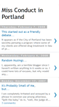 Mobile Screenshot of missconductpdx.blogspot.com