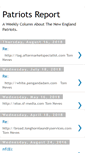 Mobile Screenshot of patriotsreport.blogspot.com