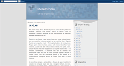 Desktop Screenshot of literatofonia.blogspot.com
