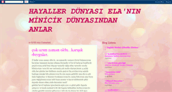 Desktop Screenshot of elaninminikdunyasi.blogspot.com