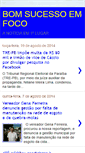 Mobile Screenshot of bomsucessoemfoco.blogspot.com