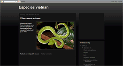 Desktop Screenshot of especiesvietnan.blogspot.com