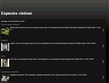 Tablet Screenshot of especiesvietnan.blogspot.com