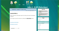 Desktop Screenshot of intro2-ilud.blogspot.com