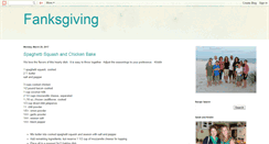 Desktop Screenshot of fanksgiving.blogspot.com