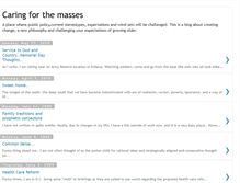 Tablet Screenshot of caringforthemasses.blogspot.com