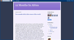 Desktop Screenshot of 12monthsinafrica.blogspot.com