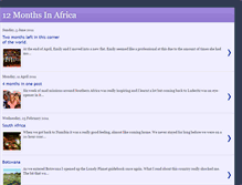 Tablet Screenshot of 12monthsinafrica.blogspot.com