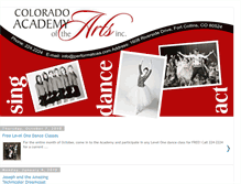 Tablet Screenshot of coloradoacademyofthearts.blogspot.com