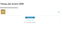 Tablet Screenshot of fiestasdelarriero2009.blogspot.com