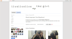 Desktop Screenshot of livesaysthegirl.blogspot.com