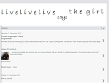 Tablet Screenshot of livesaysthegirl.blogspot.com